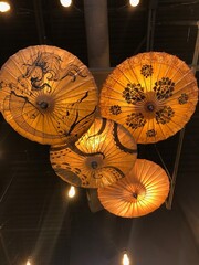 chinese lantern on the wall