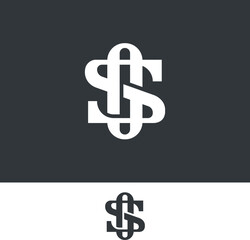 GS, SG, monogram initial Letter Logo