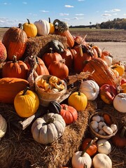 pumpkins and gourds