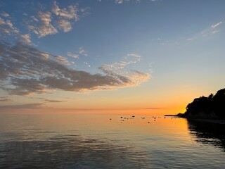 sunset at the beach