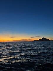 sunset over the ocean