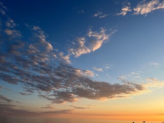 sunset at the beach
