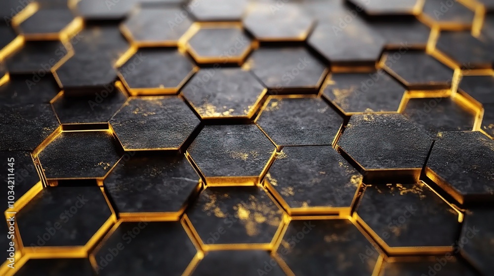 Poster hexagonal patterns