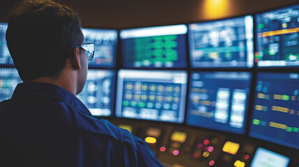 Efficient engineer monitoring data on multiple screens in control room