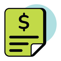 Vector Business and Finance Circle Color Outline Icons Pack Art & Illustrations