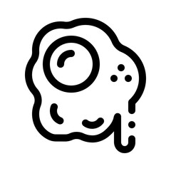 Fried Eggs line icon