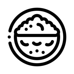 Omelette line icon