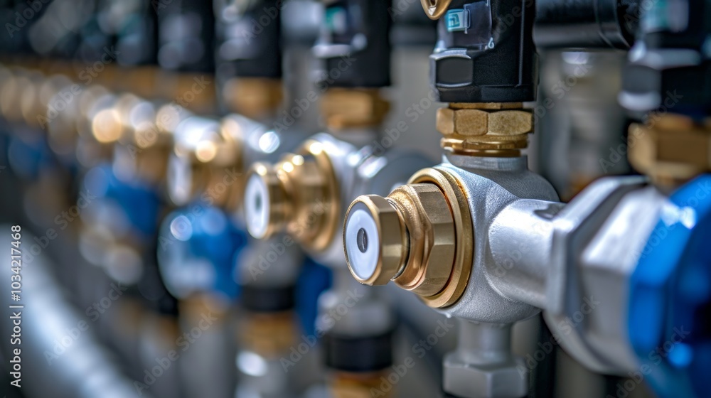 Poster this detailed setup showcases a water node with various pipes and fittings connected to a control un