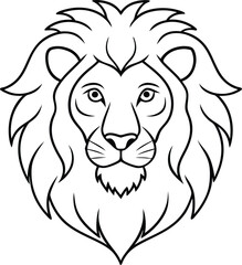lion head vector
