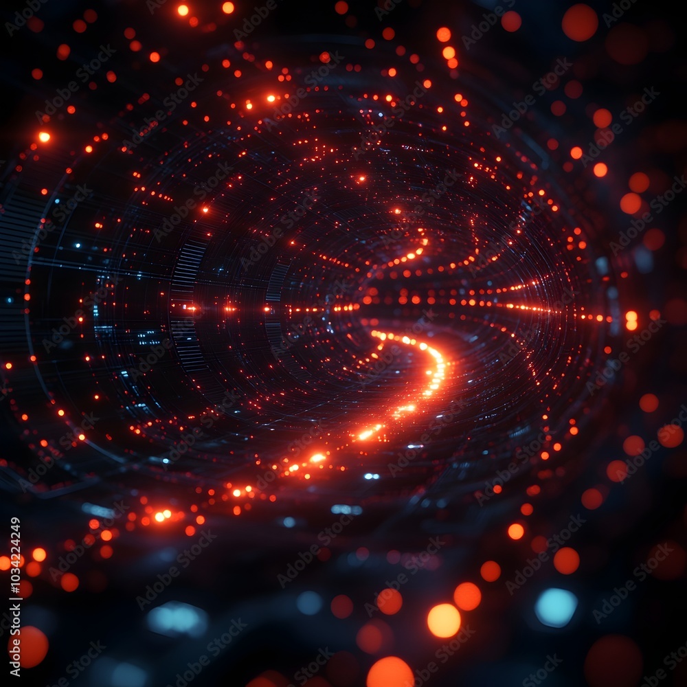 Poster technological backdrop ideal for showcasing digital innovation neural networks data transmission and