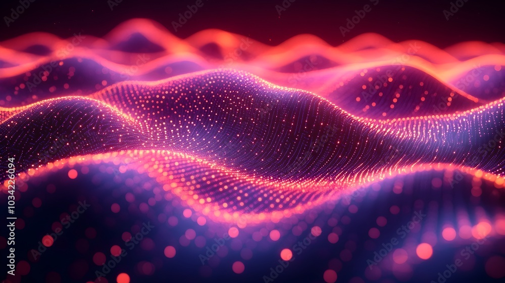 Poster intricate and generative digital backdrop ideal for showcasing technological networks ai data transm