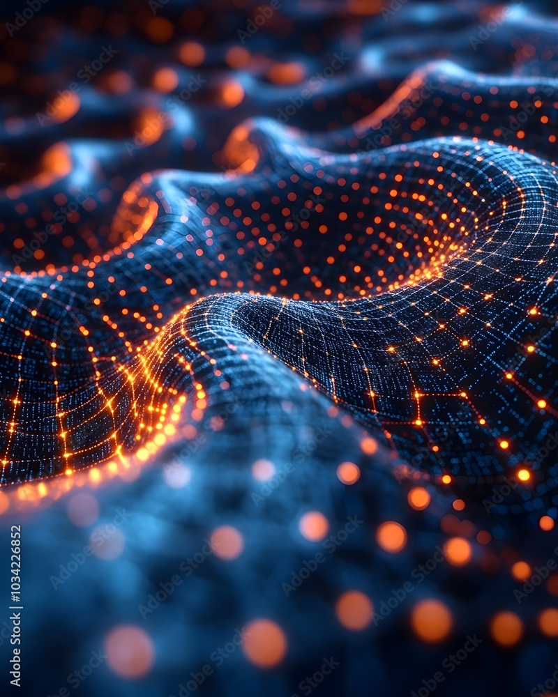 Poster captivating digital backdrop ideal for technological networks data transmission and encryption digit