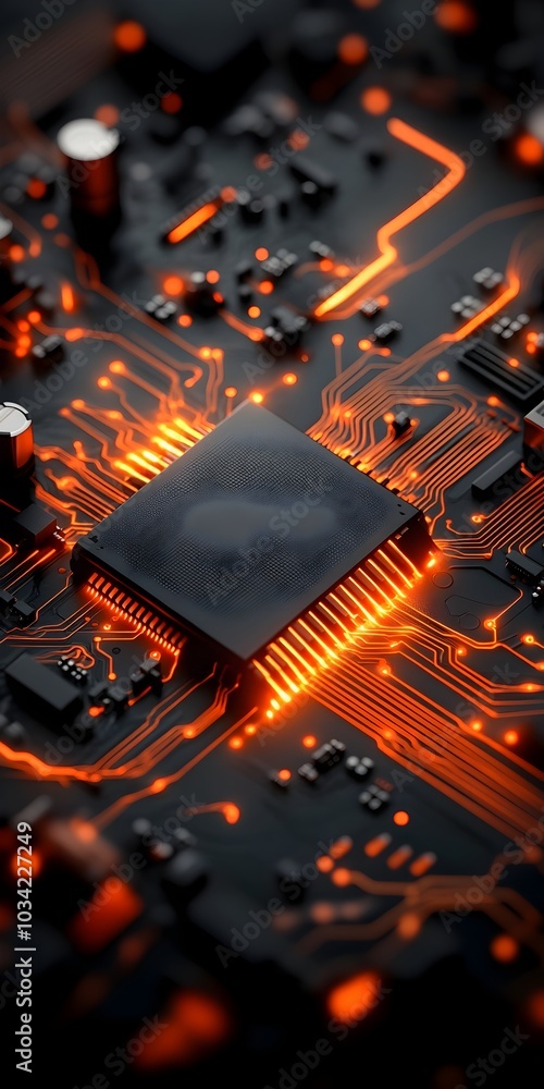 Poster captivating digital backdrop ideal for technological networks data transmission and encryption digit