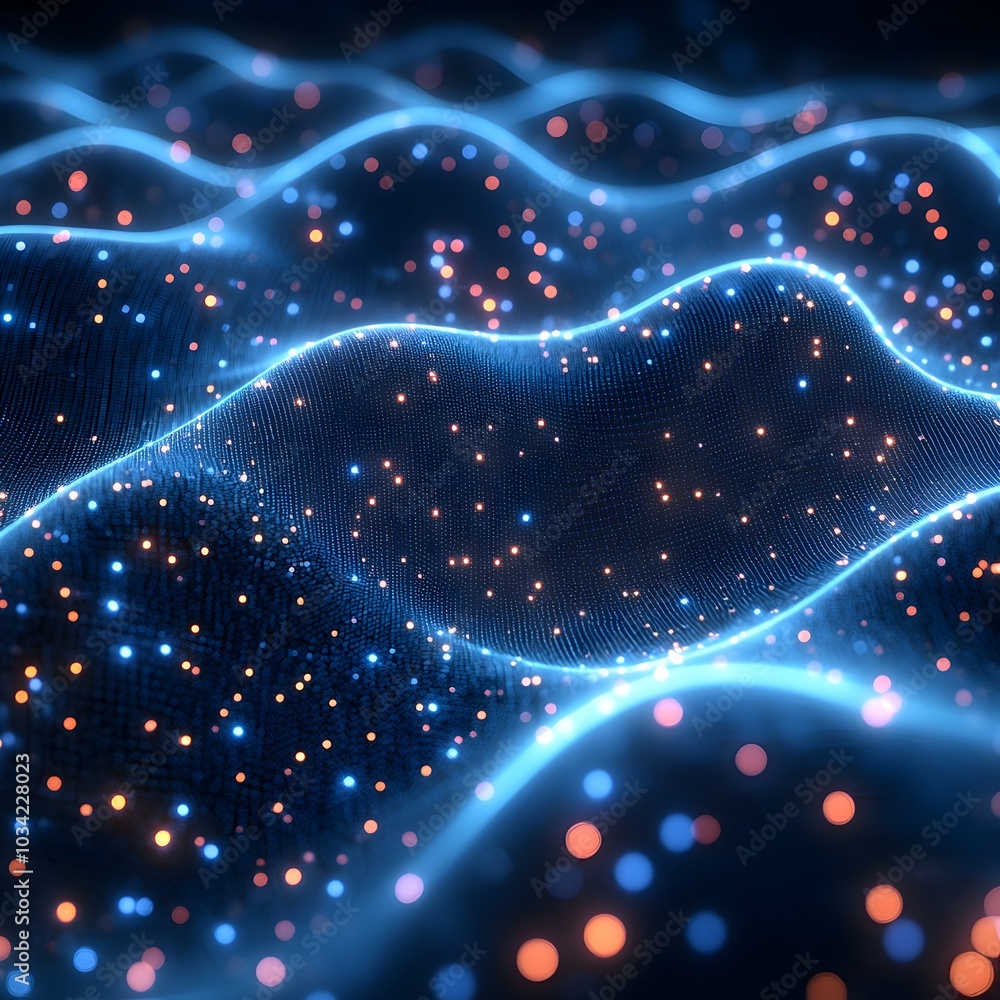 Poster this digital backdrop is designed to convey a sense of cutting edge technology neural networks ai an