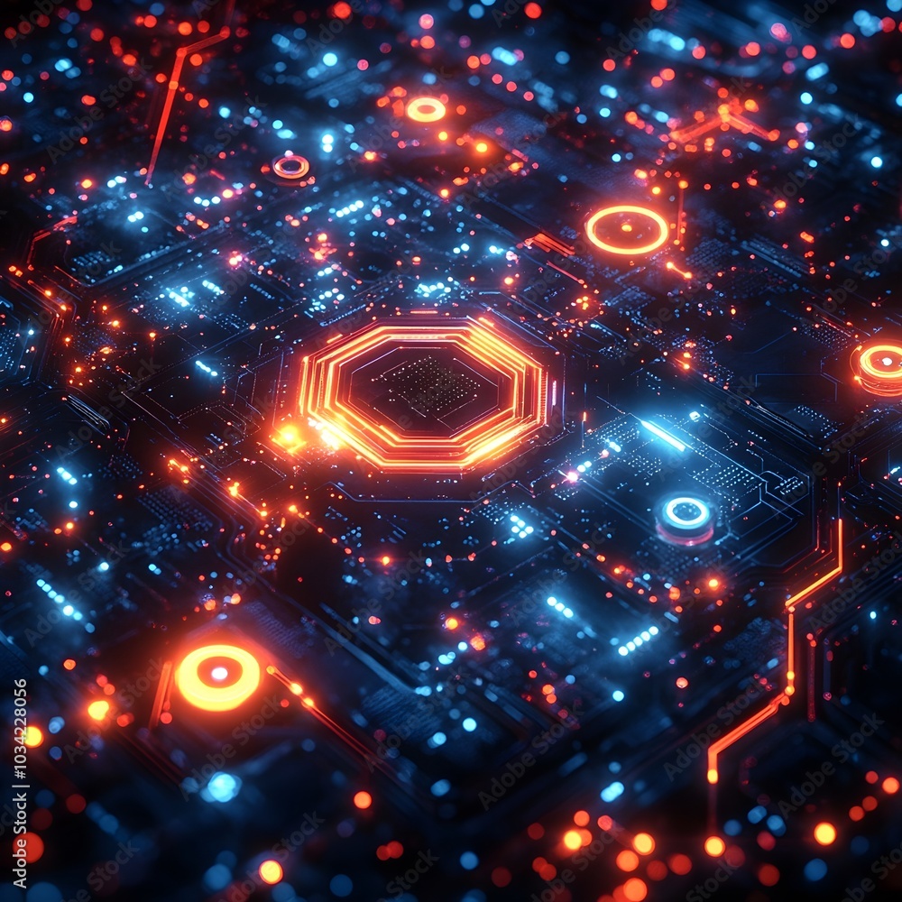 Poster captivating digital backdrop ideal for technological networks ai data transmission and encryption di