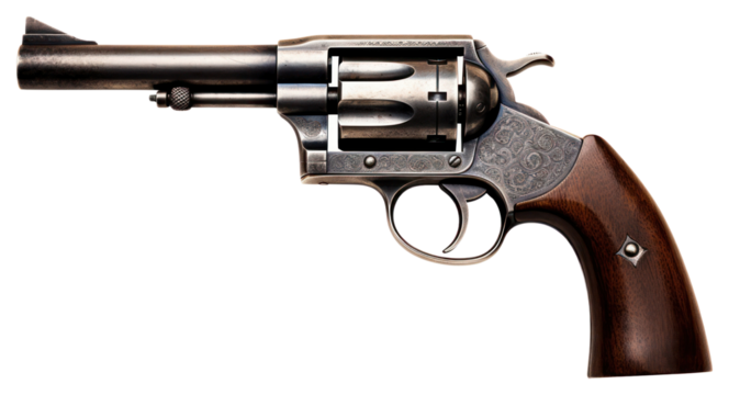 PNG West rifle revolver handgun weapon.