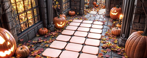 Weird Halloween Background image