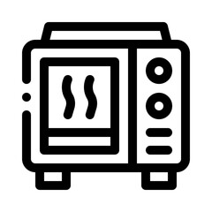 Microwave line icon