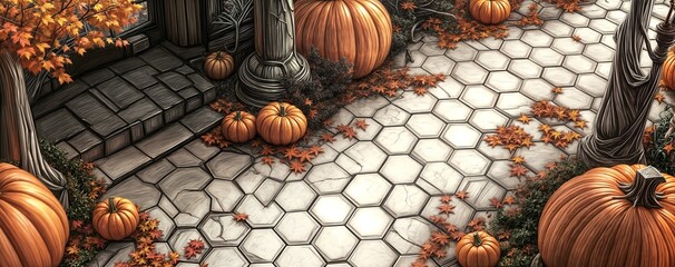Weird Halloween Background image