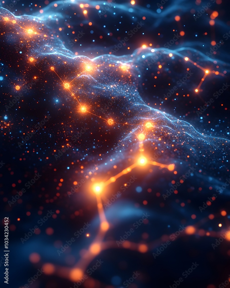 Poster a futuristic digital background ideal for showcasing scientific molecular structures 3d protein mode