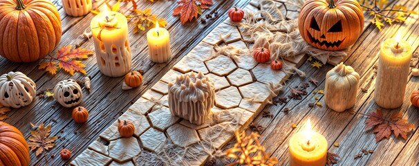 Weird Halloween Background image