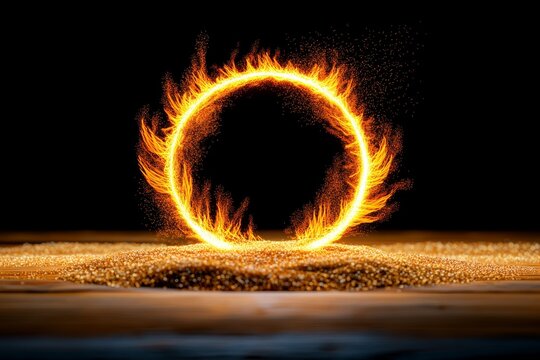 A single glowing circle, representing oneness and unity