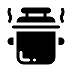 Saucepan glyph icon