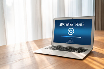 Software update on computer for modish version of device software upgrade