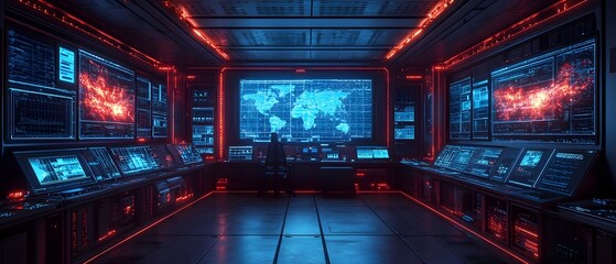 Obraz premium Streamlined digital environment showcasing advanced scientific instrumentation data processing and analysis computational modeling and information archiving A modern