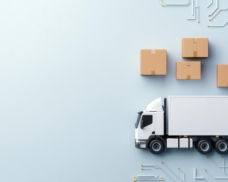 Blueprint of distribution center with seamless lastmile delivery integration