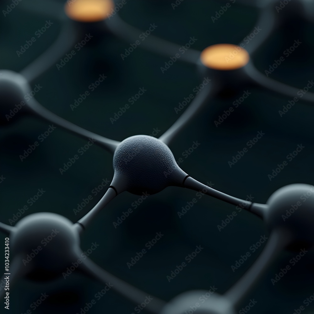 Poster futuristic digital oasis with intricate neural network webs streamlined data exchange infrastructure