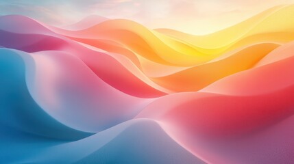 Fototapeta premium Abstract colorful textured waves.