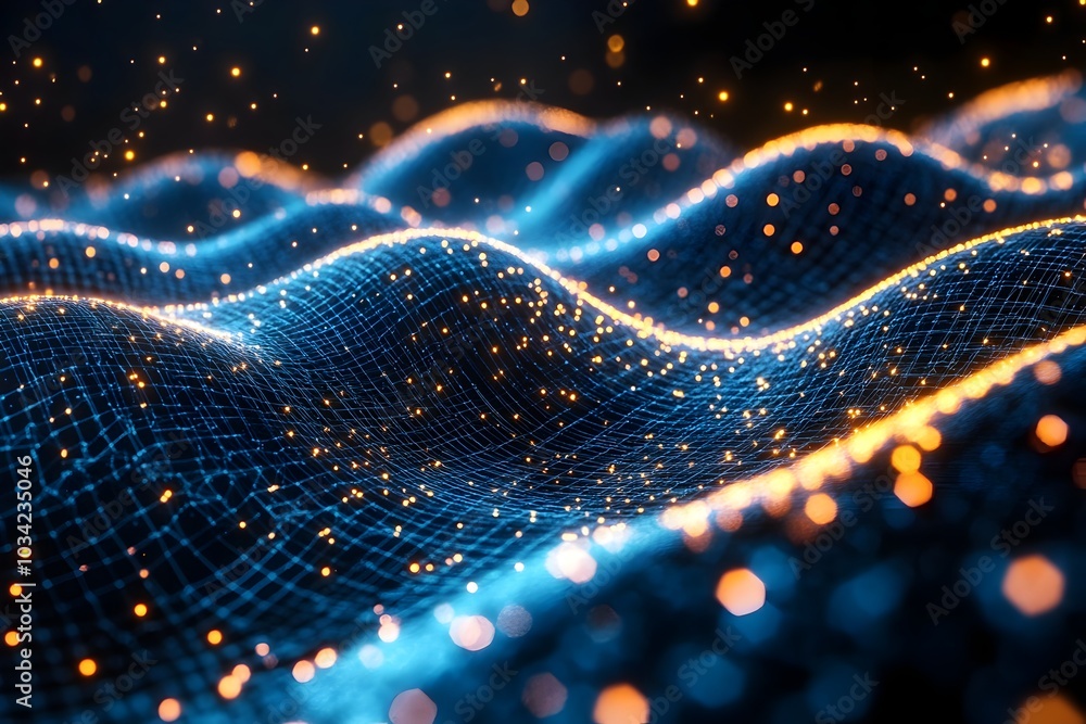 Poster immersive digital realm showcasing technological innovation quantum computing cryptography cybersecu