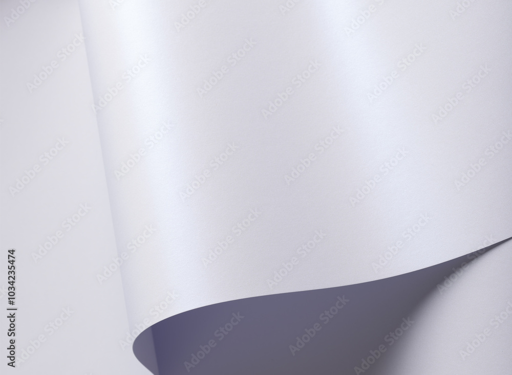 Aufkleber Paper texture background. Premium abstract surface with elegant layers and glossy pearl finish. Stylish, fluid curved design with fine details and subtle glow. Chic, minimalist