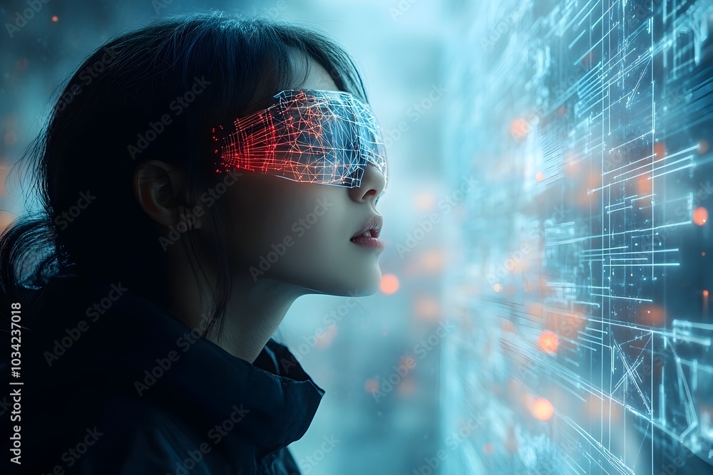 Poster an immersive digital realm showcasing the intricate world of technological innovation quantum comput