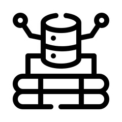 Database line icon
