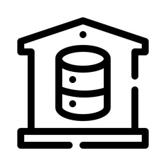 Data Warehouse line icon
