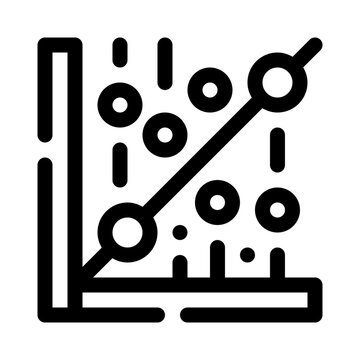 Scatter Plot line icon