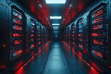 Minimalist digital space highlighting the future of technological innovation quantum computing cryptography and cybersecurity