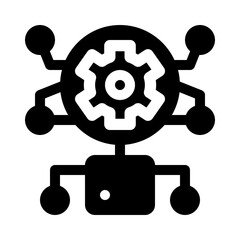 Algorithm glyph icon