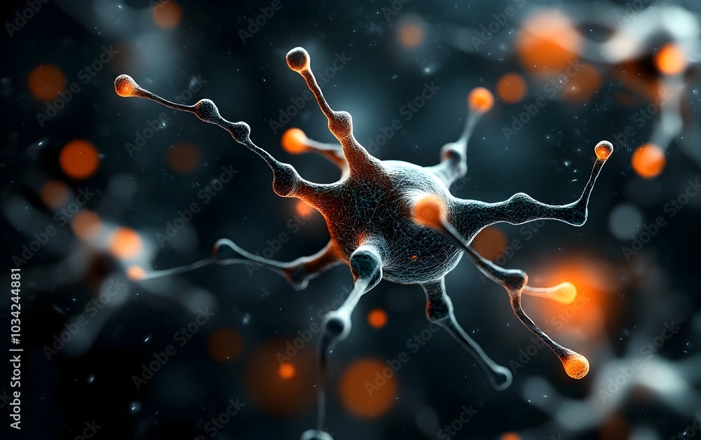 Poster mesmerizing technological utopia with interconnected neural pathways high speed data transmission co
