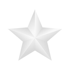 white star isolated background.