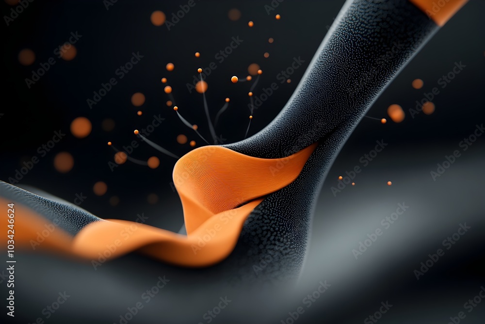 Poster visionary digital realm showcasing adaptive neural architectures efficient data communication system