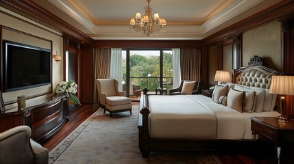 Bedroom and living room. 