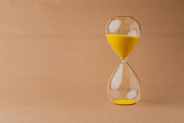 Hourglass Yellow Working with limited time The process of counting down time