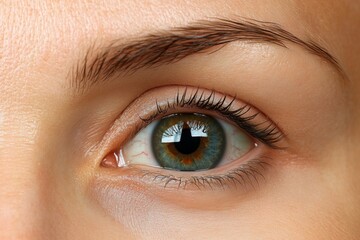 Obraz premium Visible capillaries under thin skin, especially around the nose and cheeks