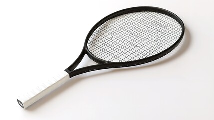 a tennis racket isolated on white background