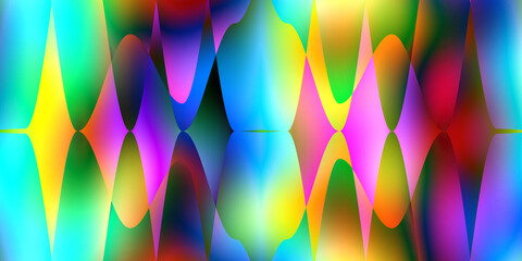 Abstract fractal explosion of spectral colors in motion, creativity and imagination.