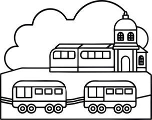 illustration of a bus
