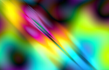 Obraz premium Abstract fractal explosion of spectral colors in motion, creativity and imagination.